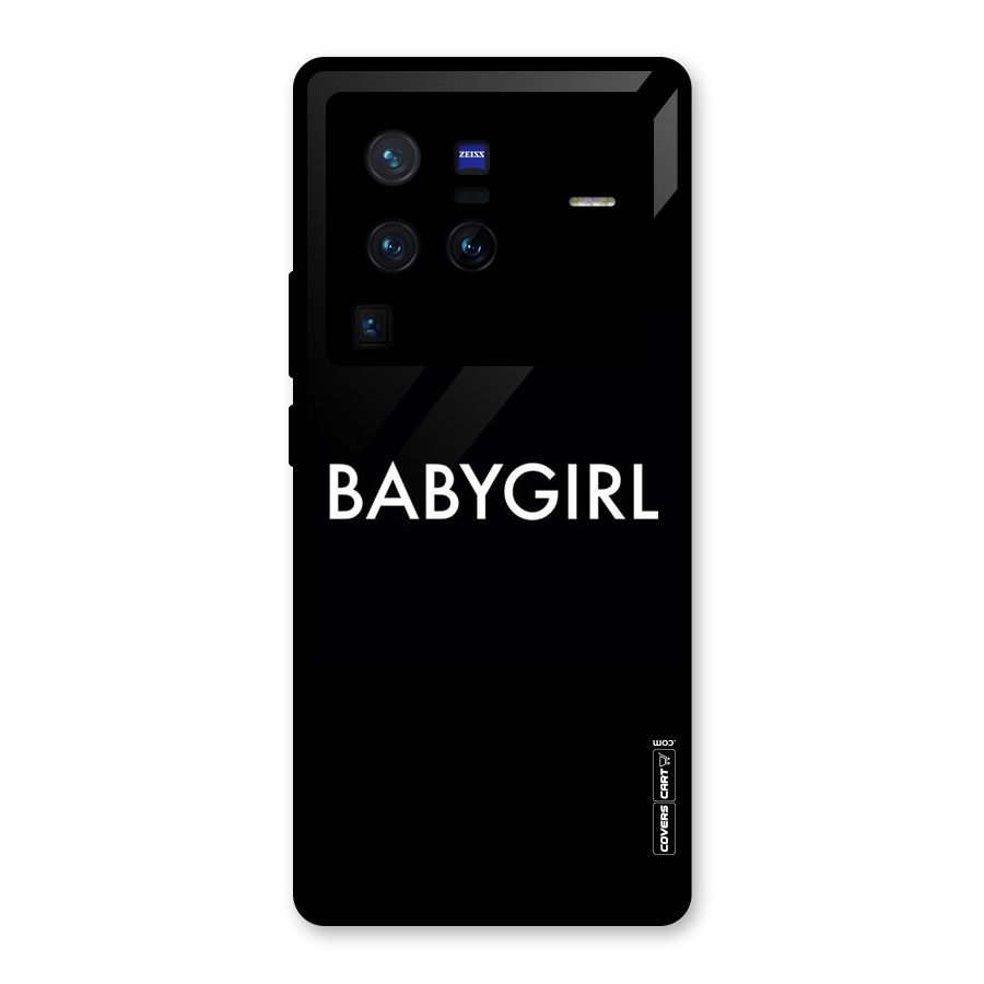 Baby Girl Glass Back Case for Vivo X80 Pro