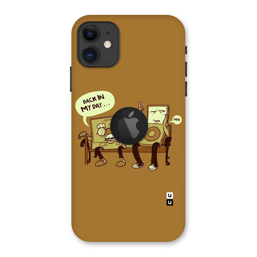 Back In Day Casette Back Case for iPhone 11 Logo Cut