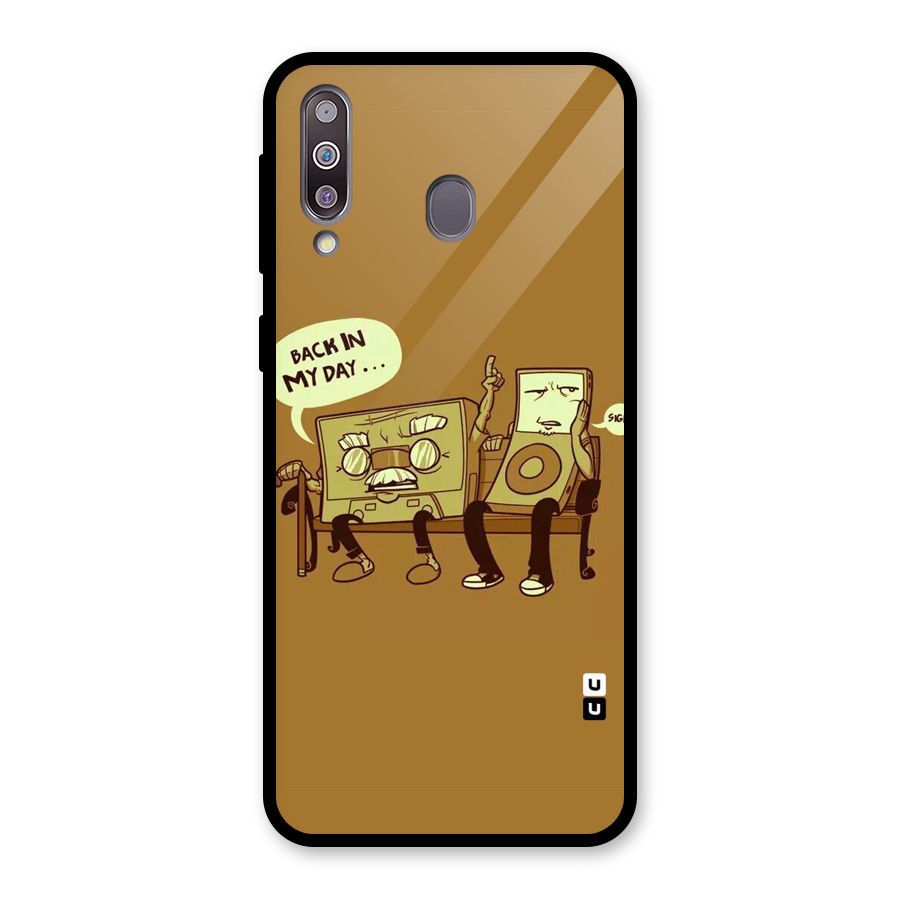 Back In Day Casette Glass Back Case for Galaxy M30