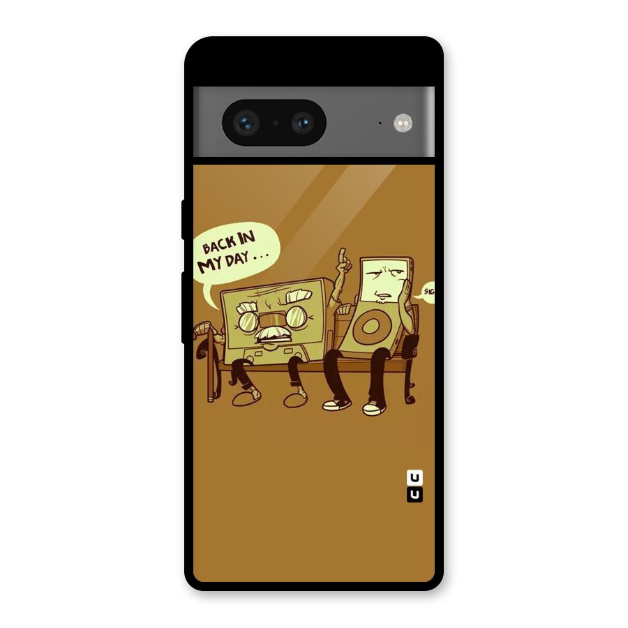 Back In Day Casette Glass Back Case for Google Pixel 7
