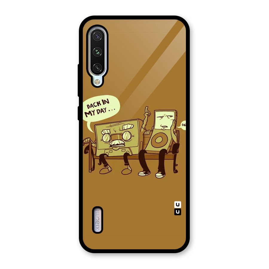 Back In Day Casette Glass Back Case for Mi A3