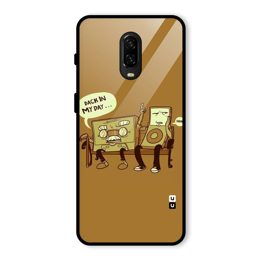 Back In Day Casette Glass Back Case for OnePlus 6T