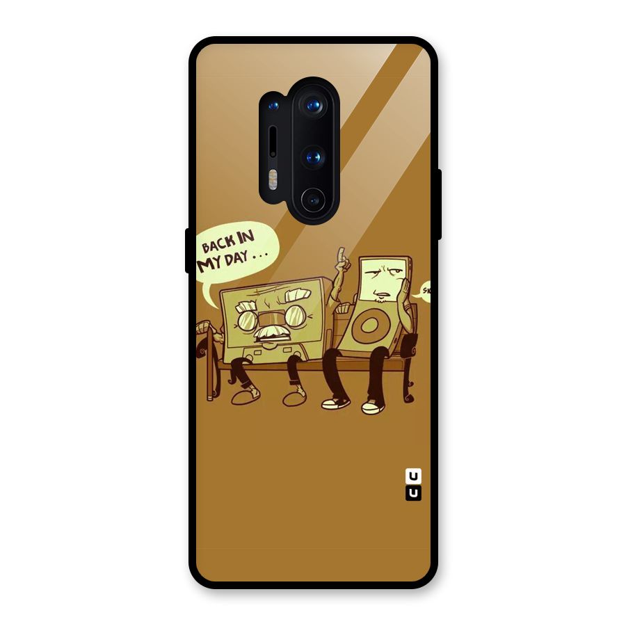 Back In Day Casette Glass Back Case for OnePlus 8 Pro