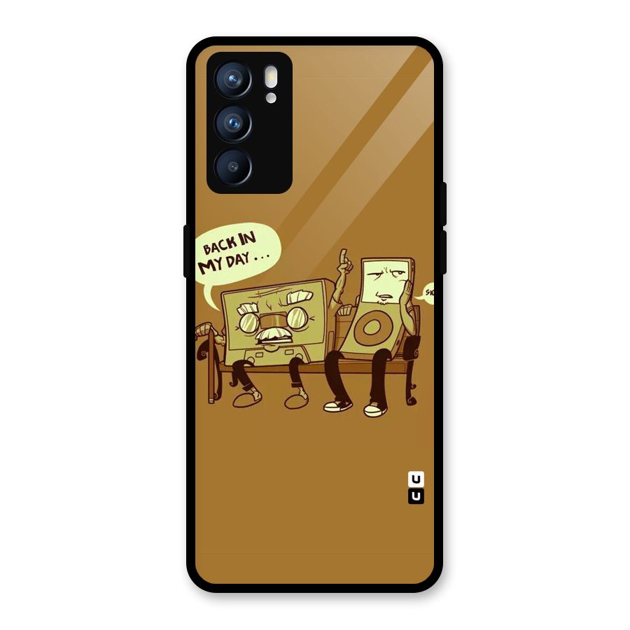 Back In Day Casette Glass Back Case for Oppo Reno6 5G