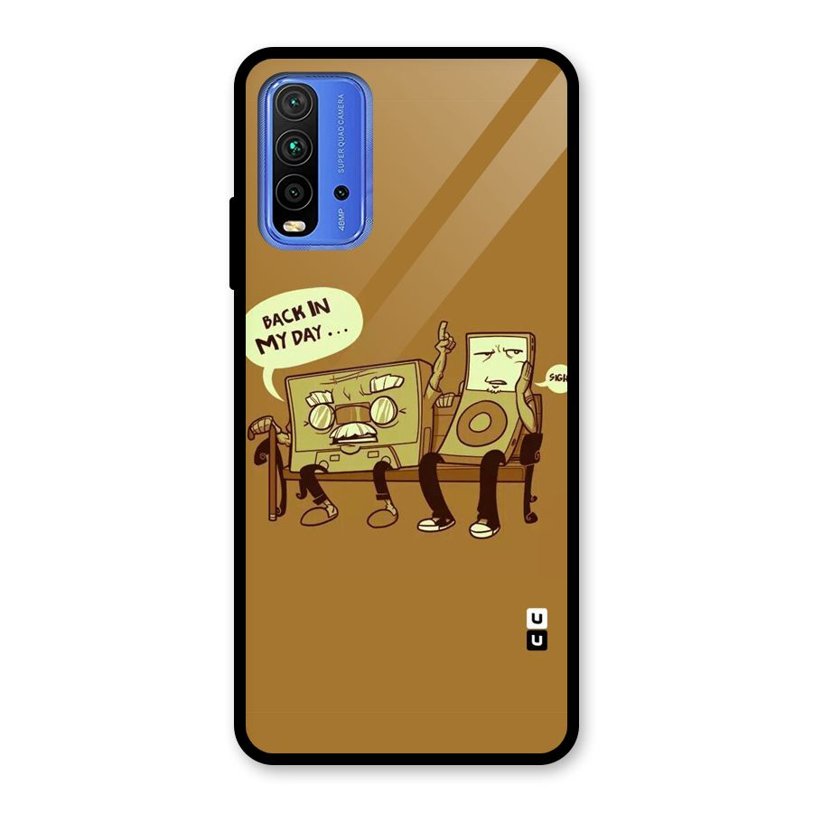 Back In Day Casette Glass Back Case for Redmi 9 Power