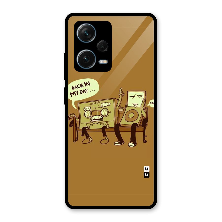Back In Day Casette Glass Back Case for Redmi Note 12 Pro Plus 5G