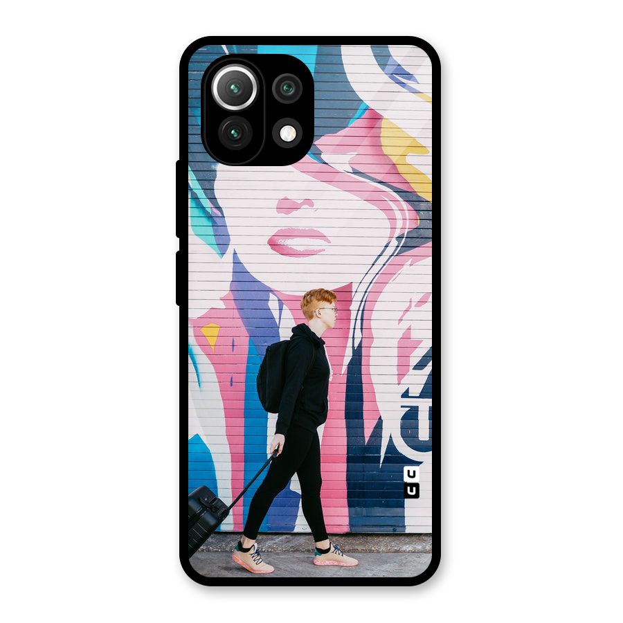 Backpacker Glass Back Case for Mi 11 Lite