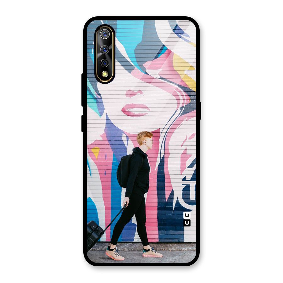 Backpacker Glass Back Case for Vivo S1