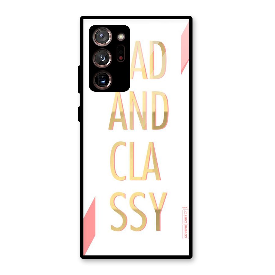 Bad And Classy Glass Back Case for Galaxy Note 20 Ultra 5G