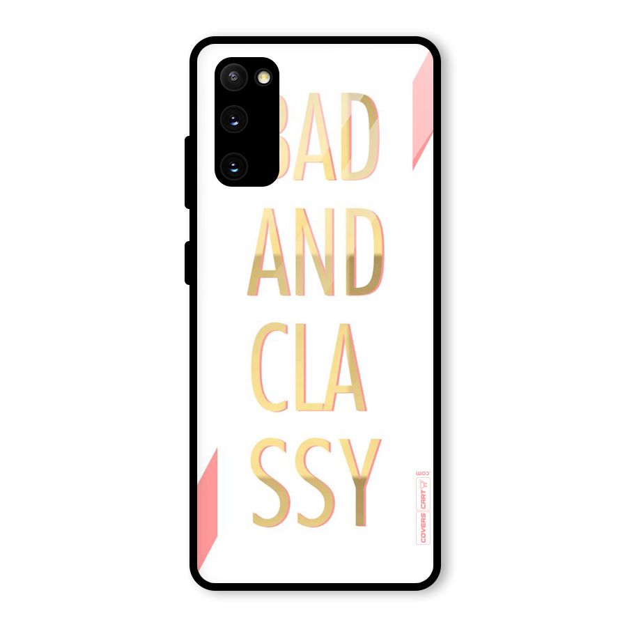 Bad And Classy Glass Back Case for Galaxy S20 FE 5G