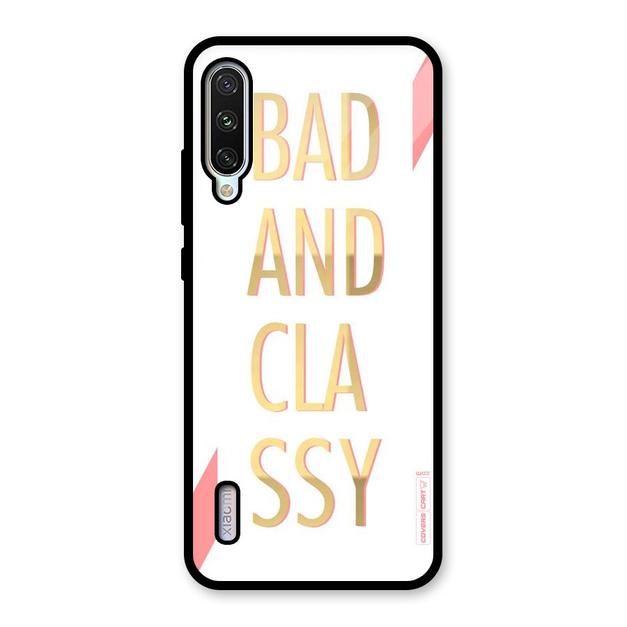 Bad And Classy Glass Back Case for Mi A3