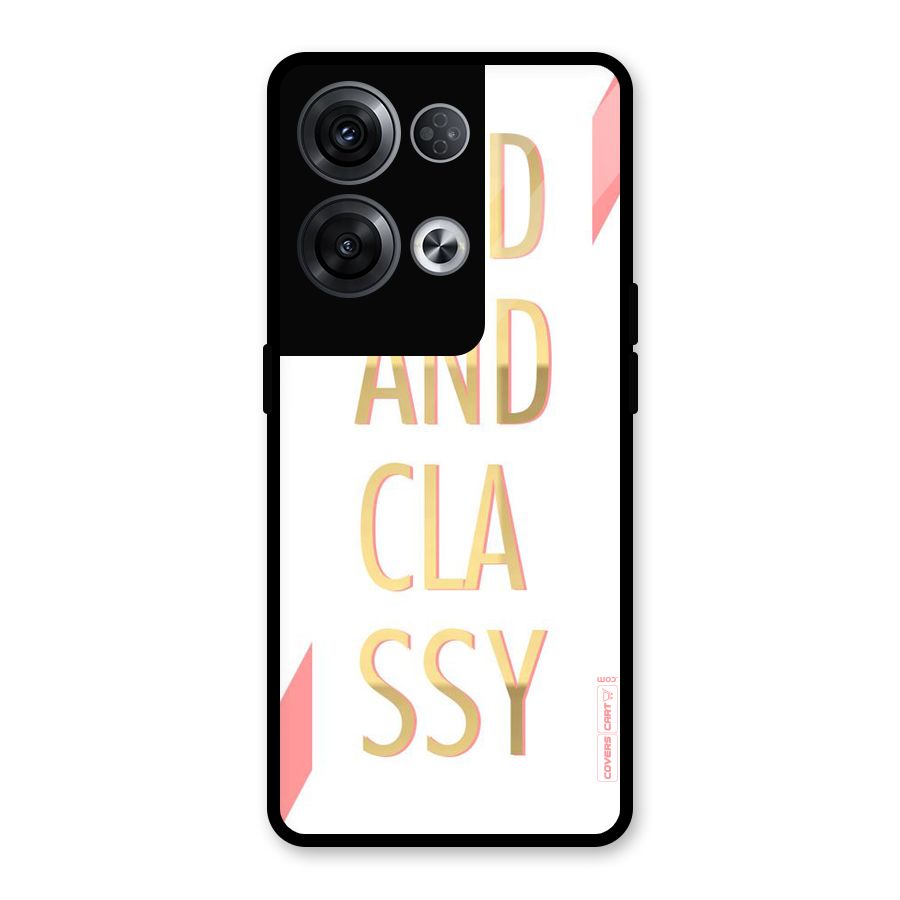 Bad And Classy Glass Back Case for Oppo Reno8 Pro 5G