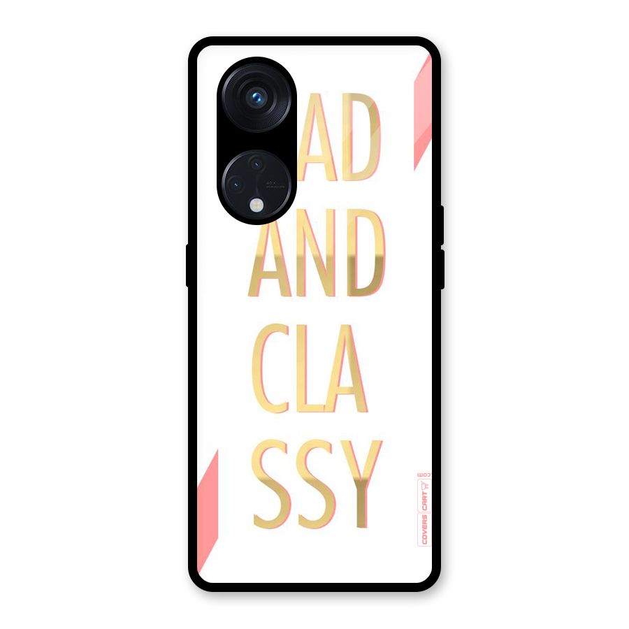 Bad And Classy Glass Back Case for Reno8 T 5G