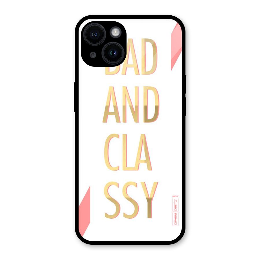 Bad And Classy Glass Back Case for iPhone 14