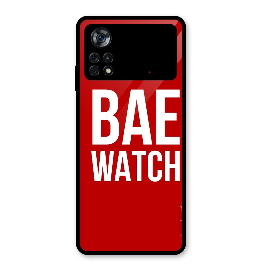 Bae Watch Glass Back Case for Poco X4 Pro 5G