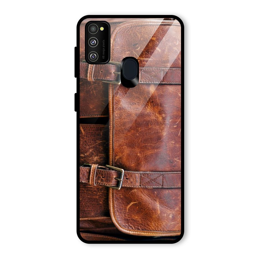 Bag Design (Printed) Glass Back Case for Galaxy M30s