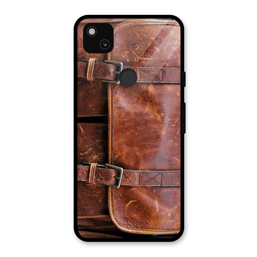 Bag Design (Printed) Glass Back Case for Google Pixel 4a