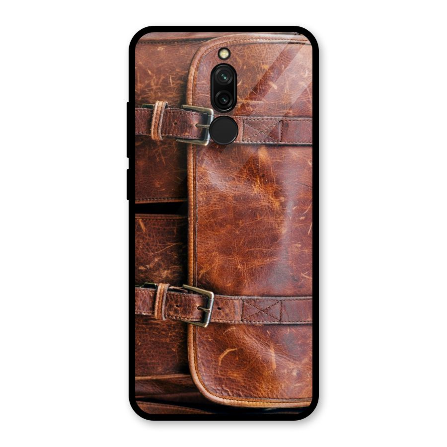 Bag Design (Printed) Glass Back Case for Redmi 8