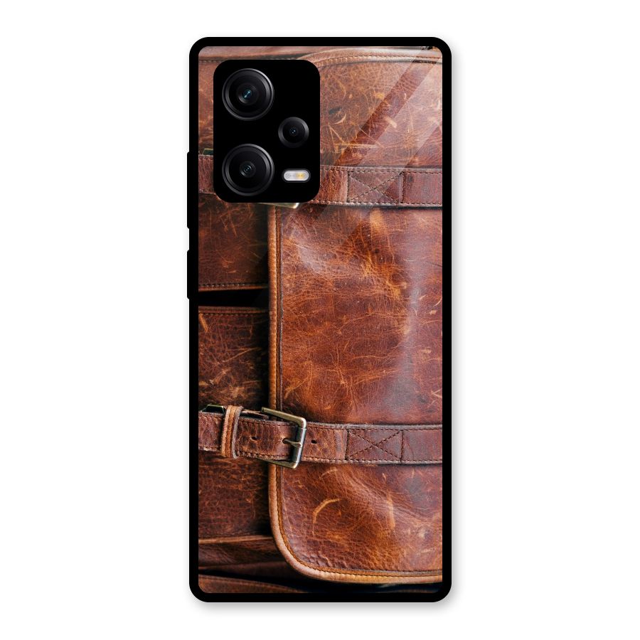 Bag Design (Printed) Glass Back Case for Redmi Note 12 Pro
