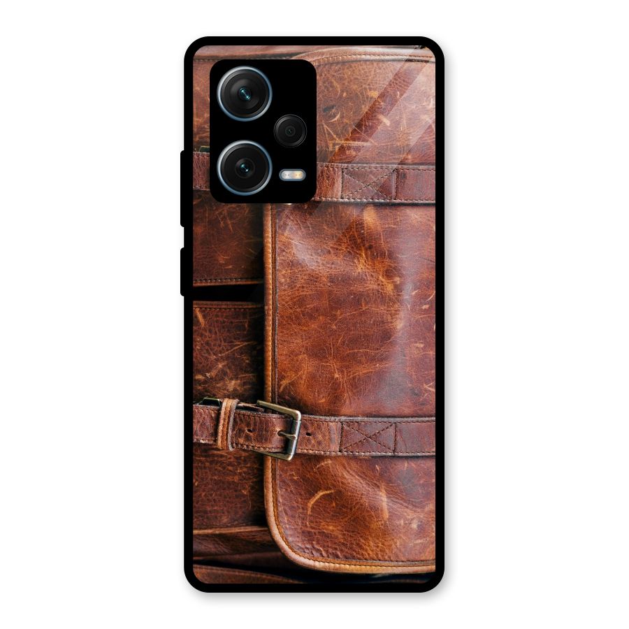 Bag Design (Printed) Glass Back Case for Redmi Note 12 Pro Plus 5G