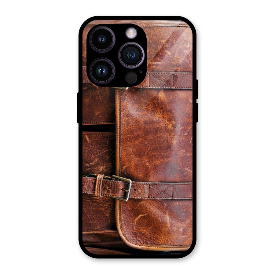Bag Design (Printed) Glass Back Case for iPhone 14 Pro