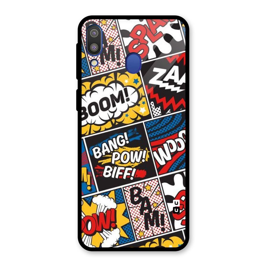 Bam Pattern Glass Back Case for Galaxy M20