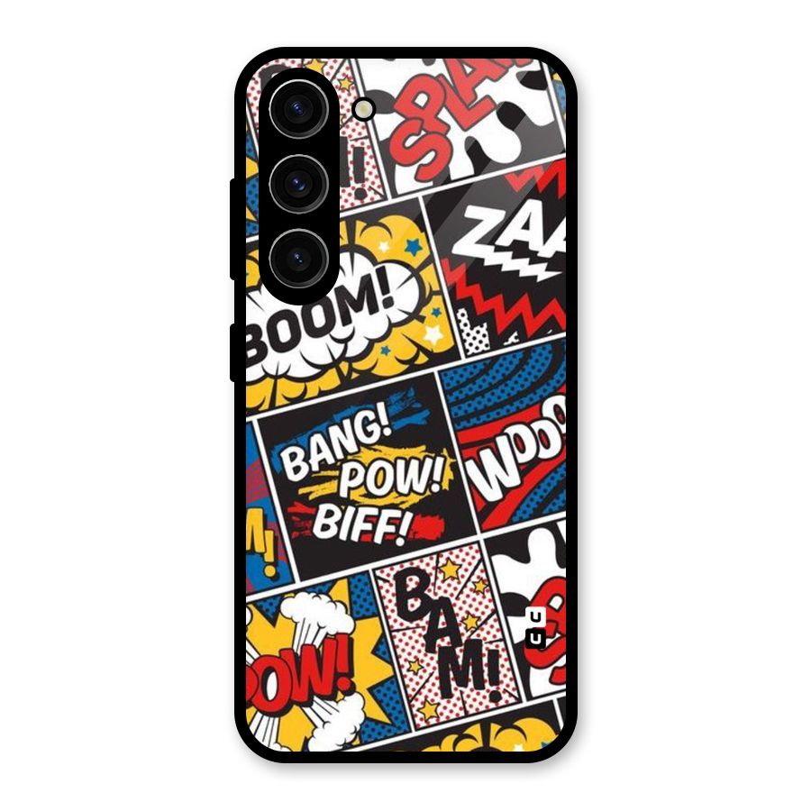 Bam Pattern Glass Back Case for Galaxy S23
