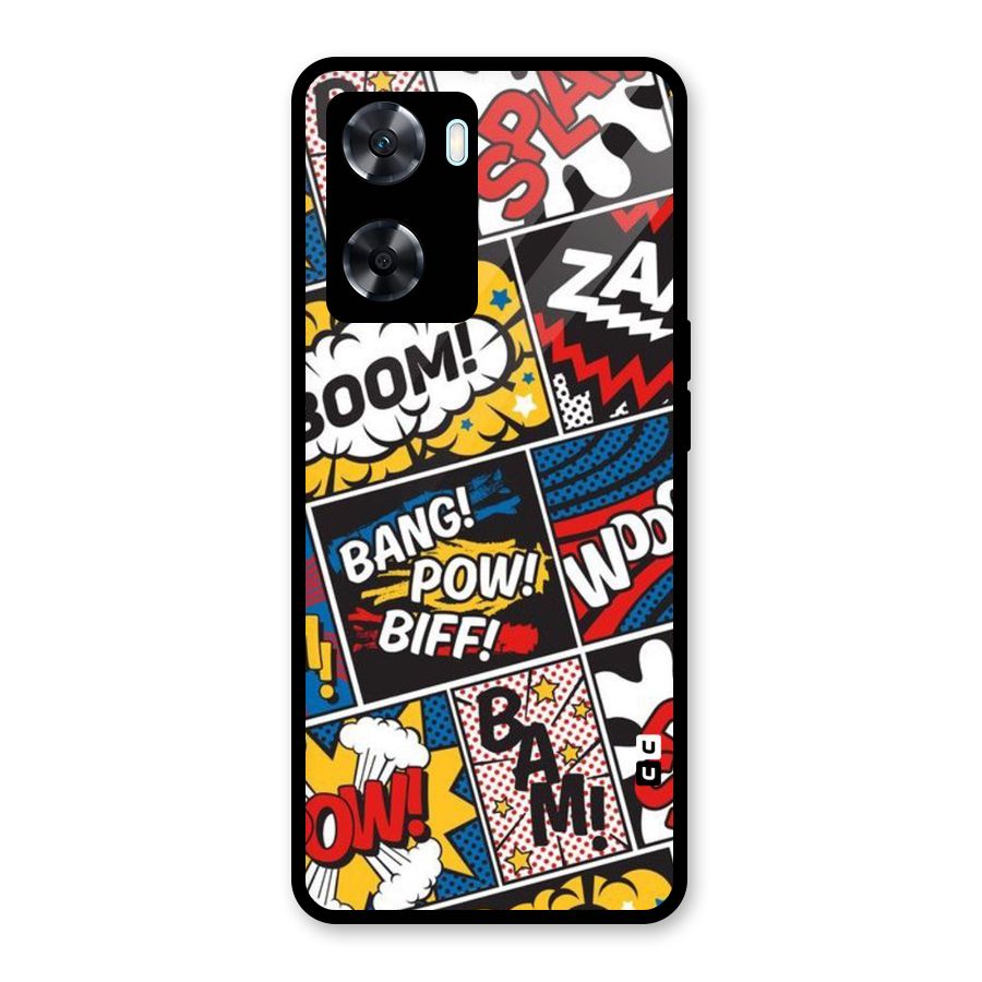 Bam Pattern Glass Back Case for Oppo A77