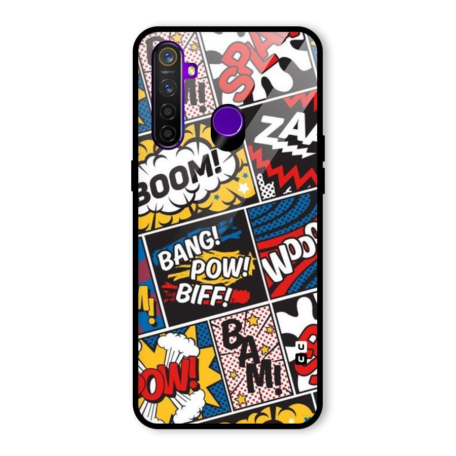 Bam Pattern Glass Back Case for Realme 5 Pro