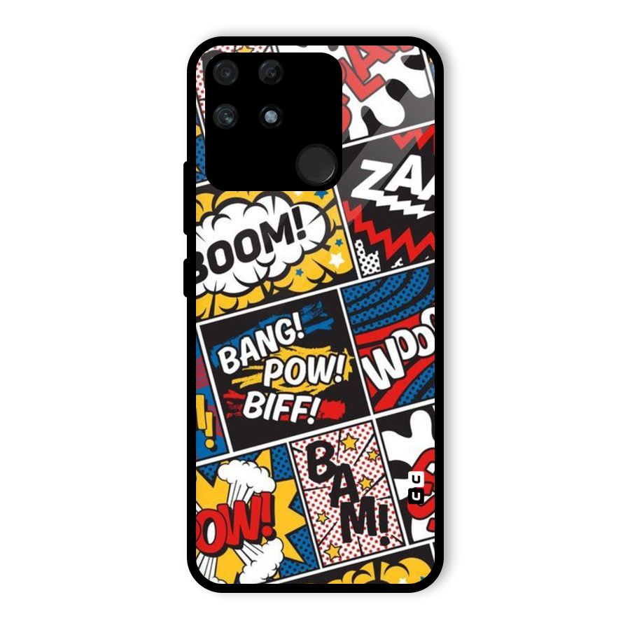 Bam Pattern Glass Back Case for Realme Narzo 50A