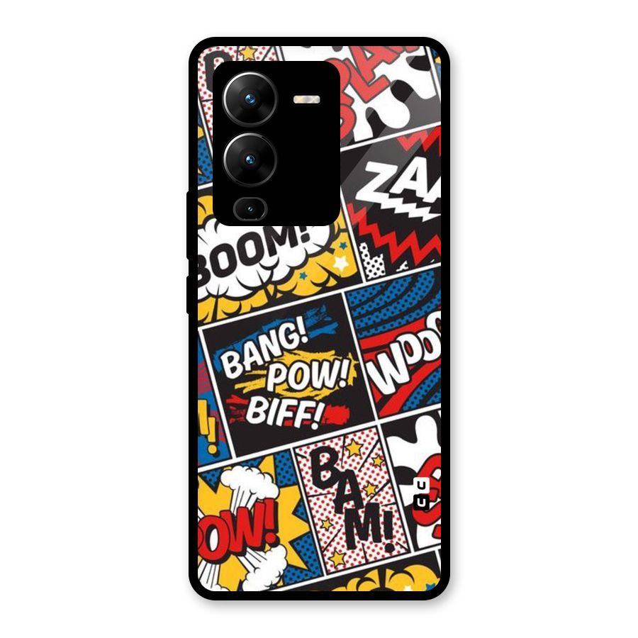 Bam Pattern Glass Back Case for Vivo V25 Pro