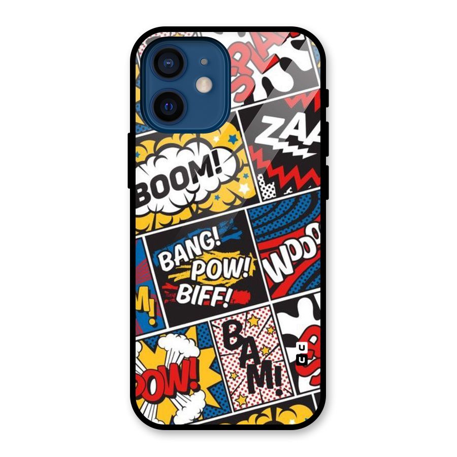 Bam Pattern Glass Back Case for iPhone 12 Mini