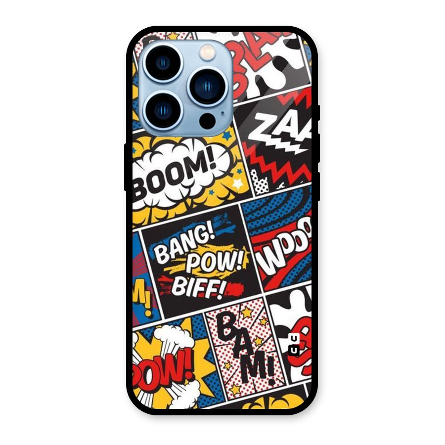 Bam Pattern Glass Back Case for iPhone 13 Pro