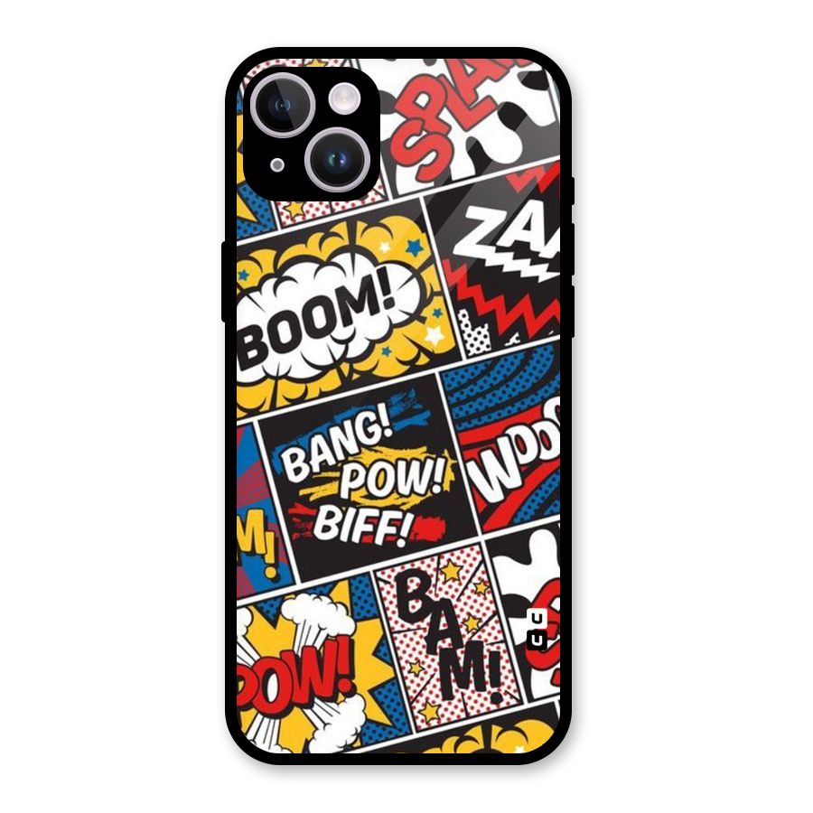 Bam Pattern Glass Back Case for iPhone 14 Plus
