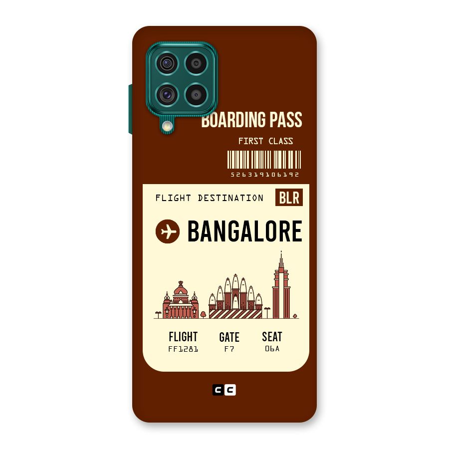 Bangalore Boarding Pass Back Case for Galaxy F62