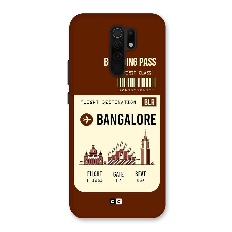 Bangalore Boarding Pass Back Case for Poco M2