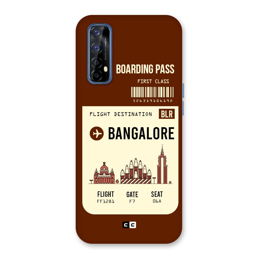 Bangalore Boarding Pass Back Case for Realme 7