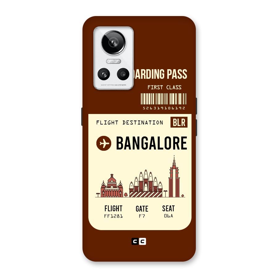 Bangalore Boarding Pass Back Case for Realme GT Neo 3
