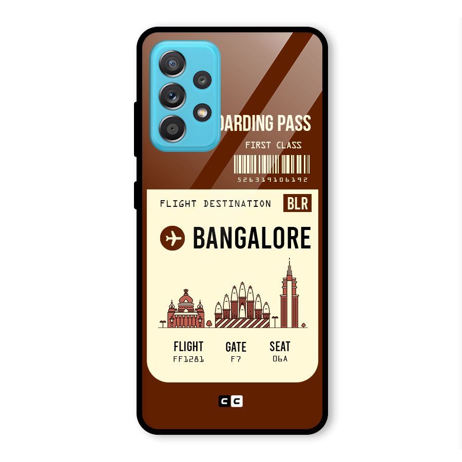 Bangalore Boarding Pass Glass Back Case for Galaxy A52s 5G