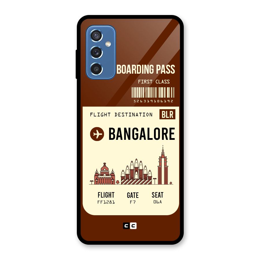 Bangalore Boarding Pass Glass Back Case for Galaxy M52 5G