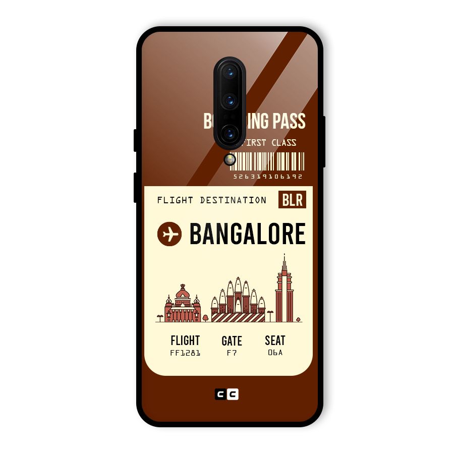 Bangalore Boarding Pass Glass Back Case for OnePlus 7 Pro