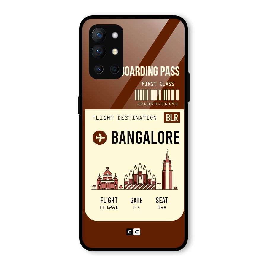 Bangalore Boarding Pass Glass Back Case for OnePlus 9R