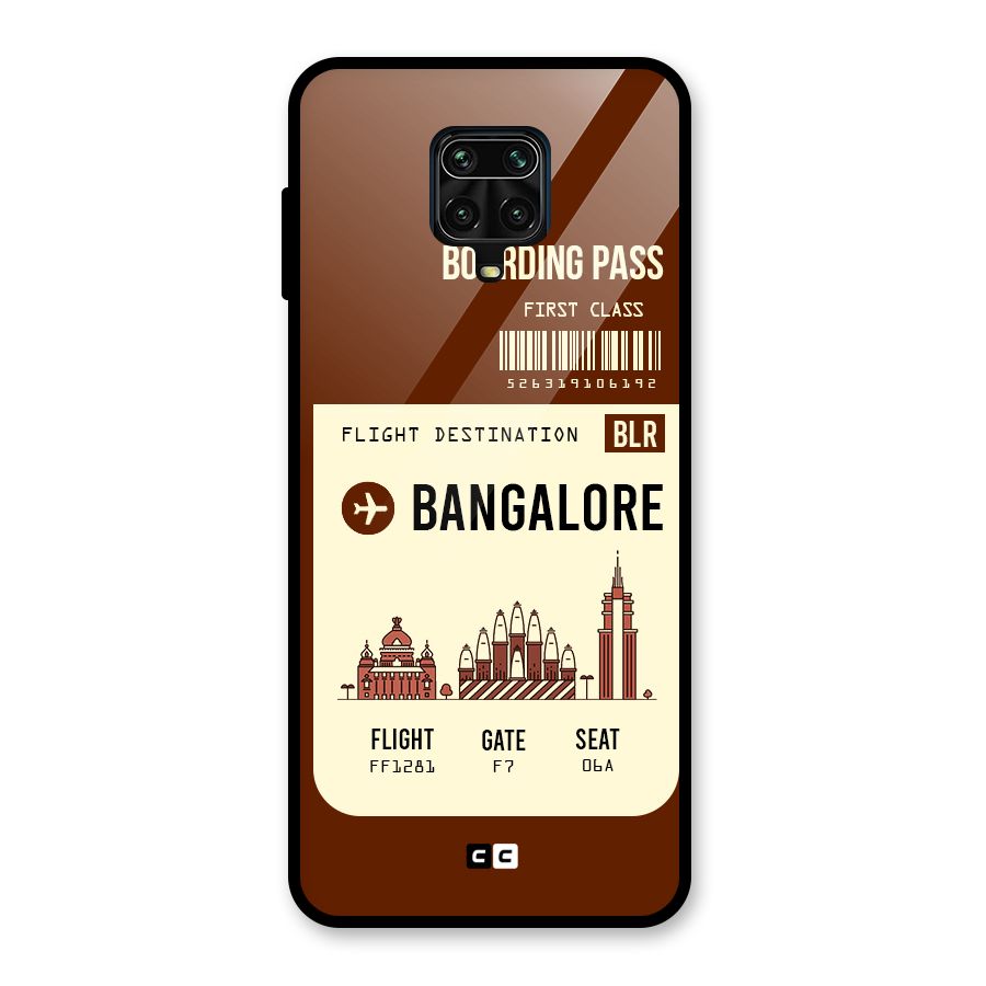 Bangalore Boarding Pass Glass Back Case for Poco M2 Pro