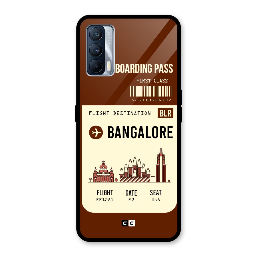 Bangalore Boarding Pass Glass Back Case for Realme X7