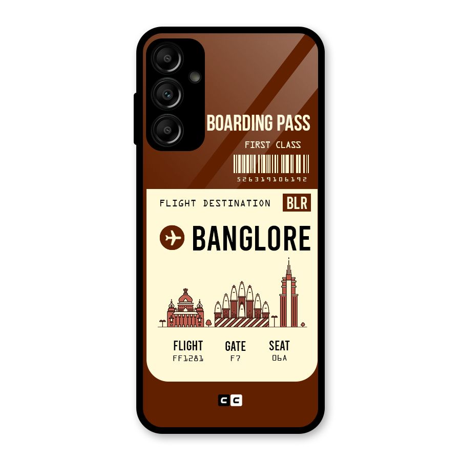 Banglore Boarding Pass Glass Back Case for Galaxy A14 5G