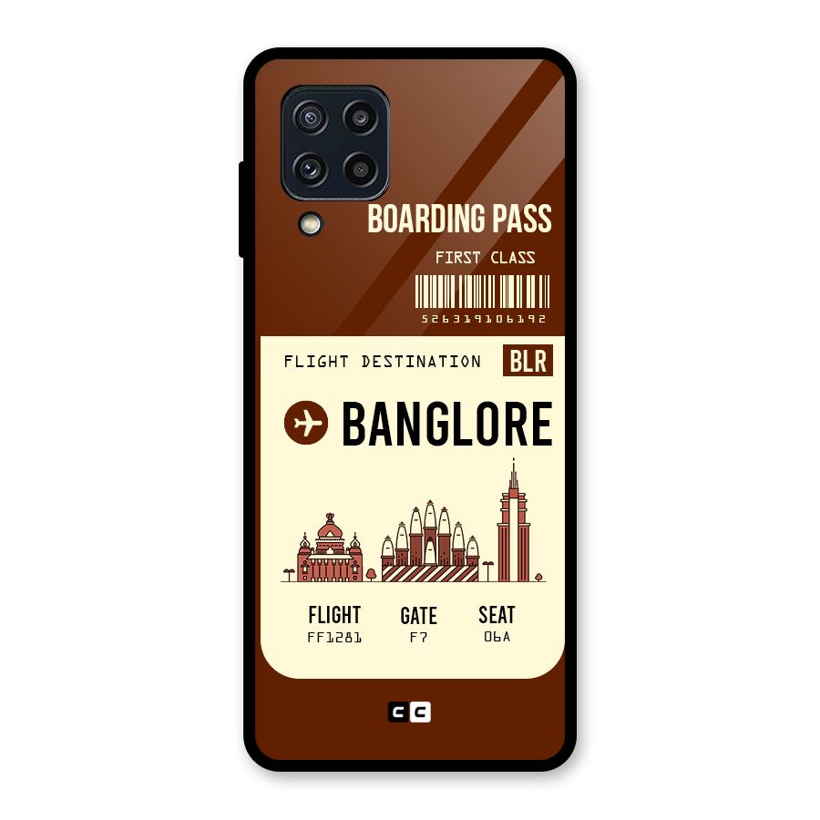 Banglore Boarding Pass Glass Back Case for Galaxy M32