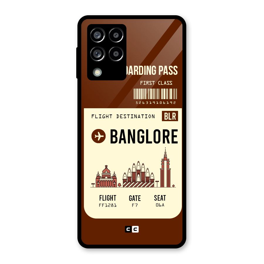 Banglore Boarding Pass Glass Back Case for Galaxy M53 5G