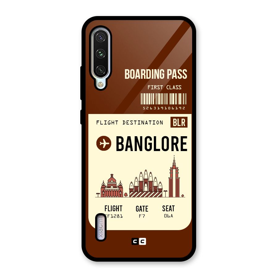 Banglore Boarding Pass Glass Back Case for Mi A3