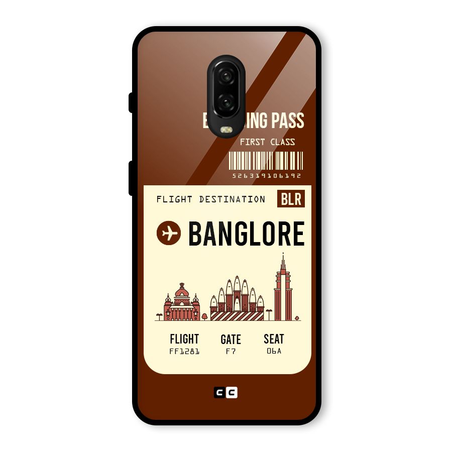 Banglore Boarding Pass Glass Back Case for OnePlus 6T