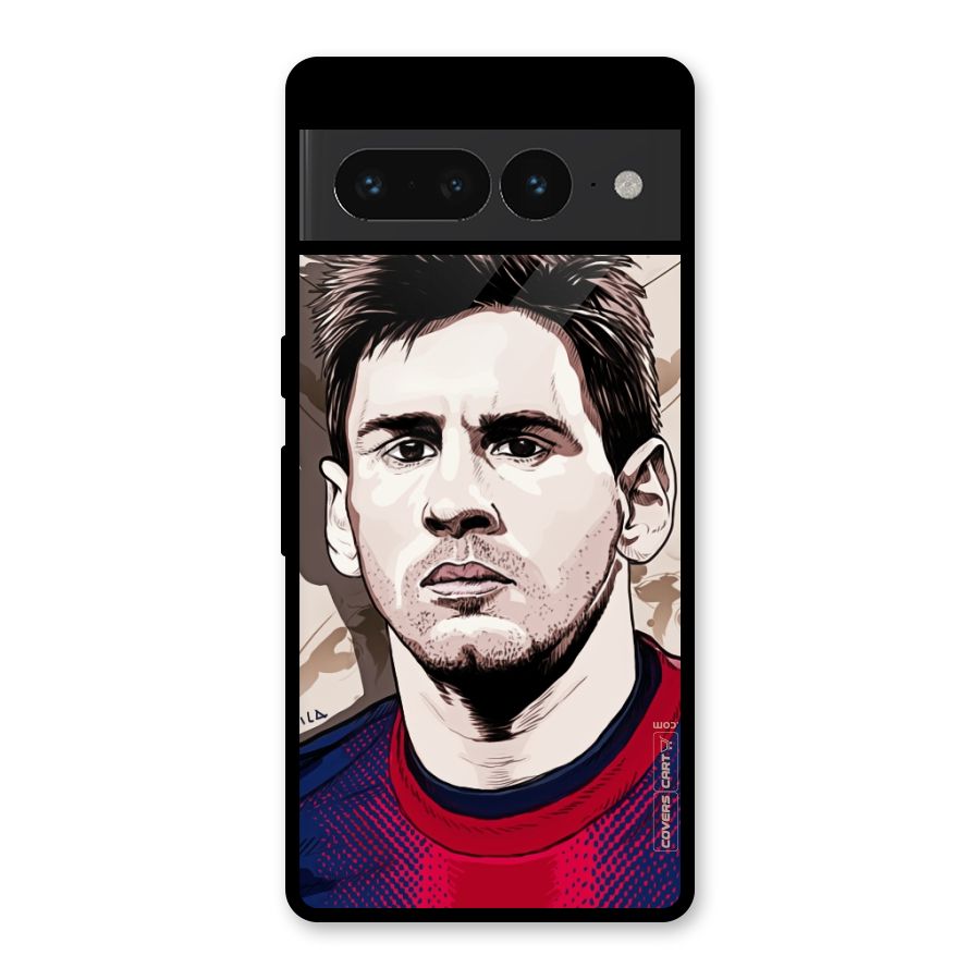 Barca King Messi Glass Back Case for Google Pixel 7 Pro